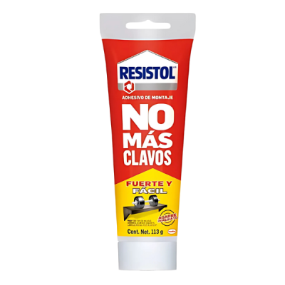 RESISTOL NO MÁS CLAVOS FUERTE Y FÁCIL 113 GR